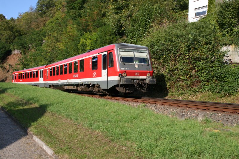 628 646 ist am 26.09.2009 unterwegs nach F�rth(Odw). Hier aufgenommen