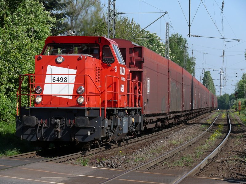 6498 d. Railion Logisticks mit GZ. Bochum-NOKIA. 25.04.2009. 