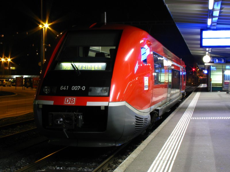 Walfisch auf dem Trockenen? Der 641 007 am 7.M�rz 2009
