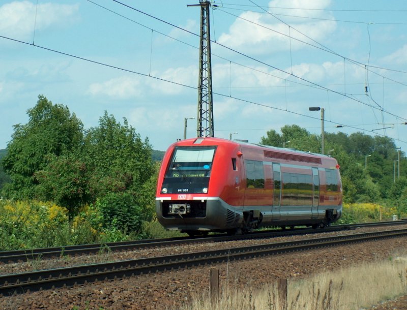 DB 641 935 als RB 16090 nach S�mmerda, in Naumburg