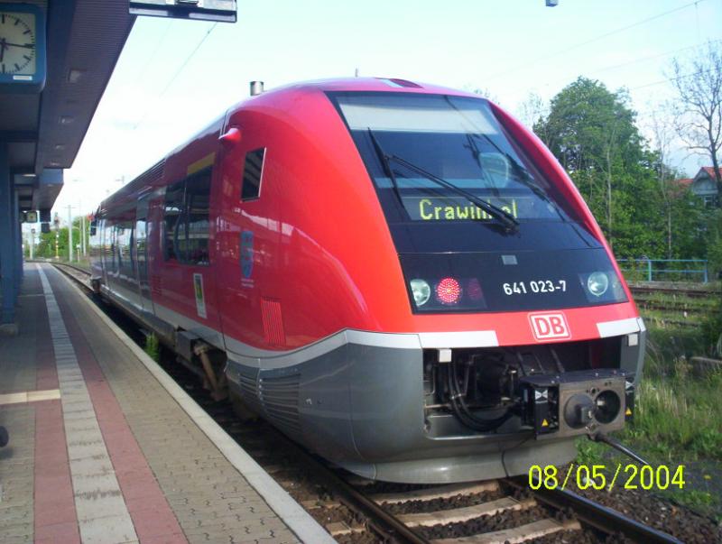 641 023 am 08.05.2004 in Gotha HBF (automatically translated, Powered