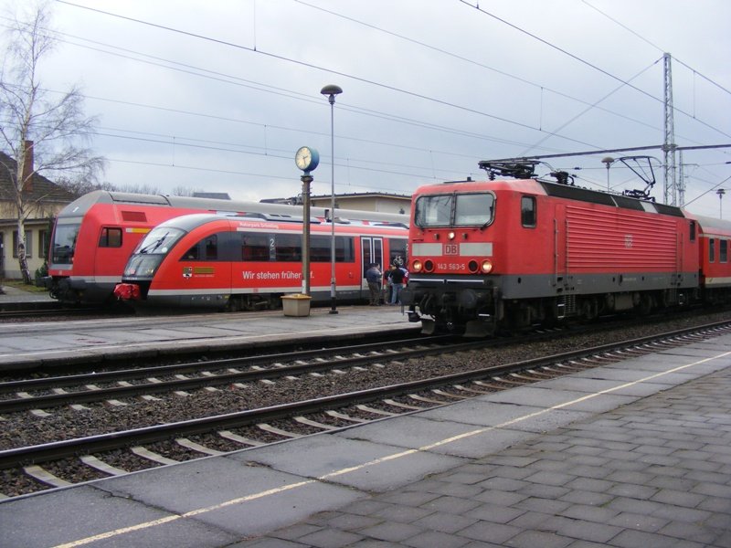 A rare sight in Sangerhausen: Since the RE to Halle