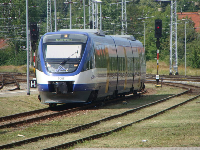 OLA 0008 on 08.06.2009 in Rostock Hbf (automatically translated, Powered
