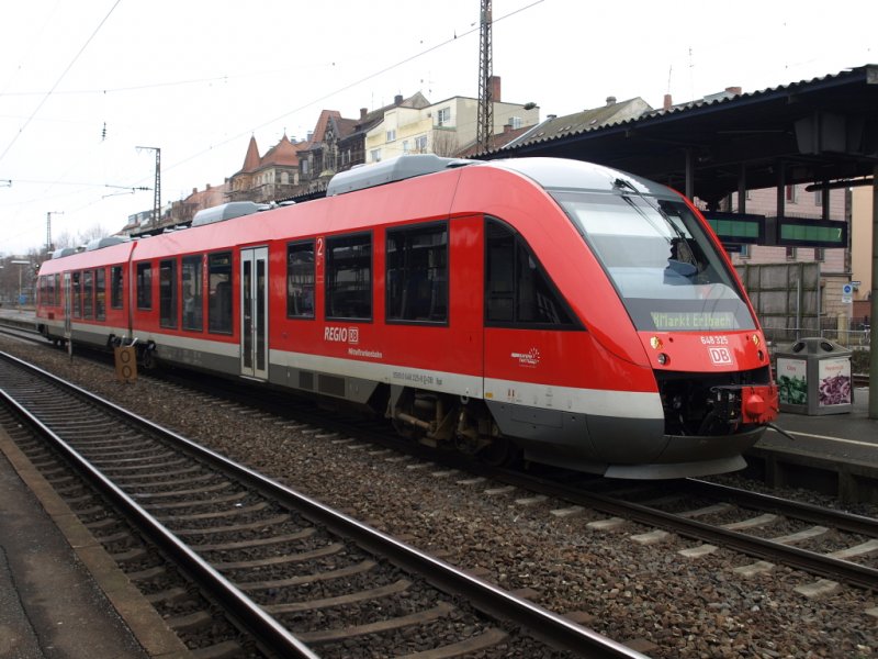 Lint der Mittelfrankenbahn am 24.12.2008 in F�rth/Bay.HBf fertig zur Fahrt