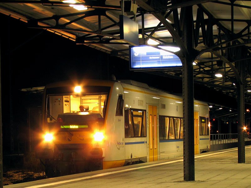 Railcar "ESTHER" (Regio Shuttle, BR 650) of the Freiberg railroad