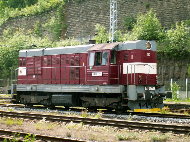 742077-1 the CD when maneuvering in Bad Schandau at 20:05:05