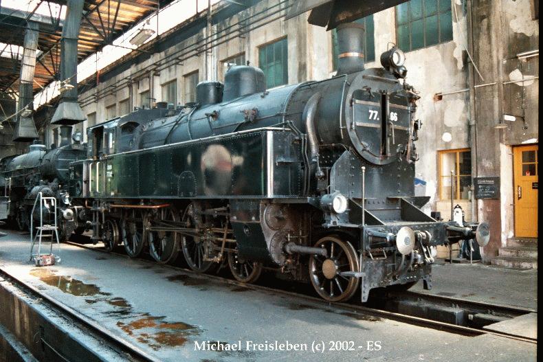 77.66 in the engine shed of the railway museum Strasshof,