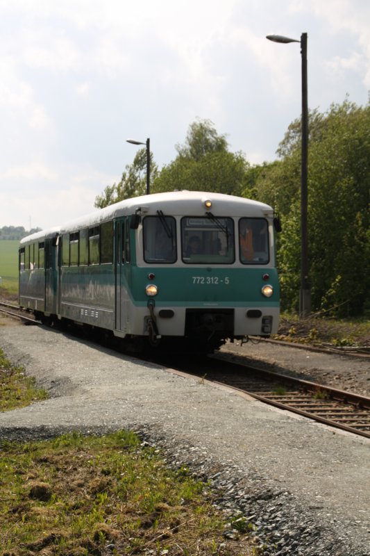 On the first day of riding the train runs Erzgebirgische