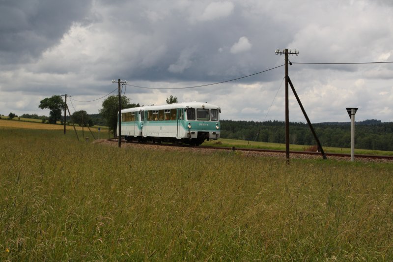 Am zweiten Fahrtag des 3. Fahrtenwochenende der Erzgebirgischen Aussichtsbahn f�hrt