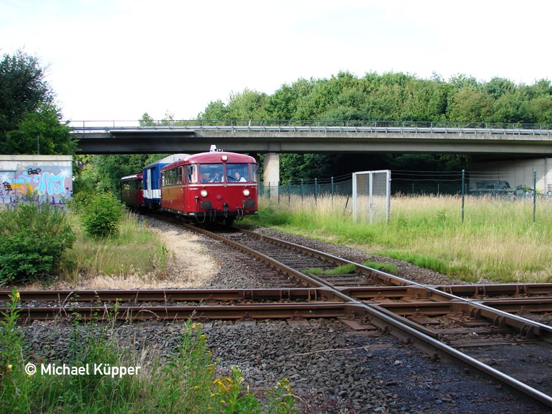 Schluffpendelfahrten in Moers, Moers Here at the intersection of the