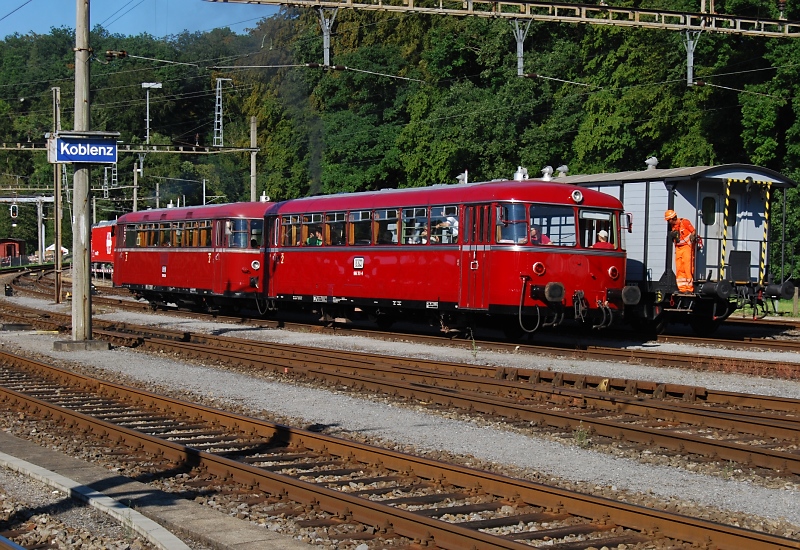 One of the half-hourly shuttle services, the rail bus' route