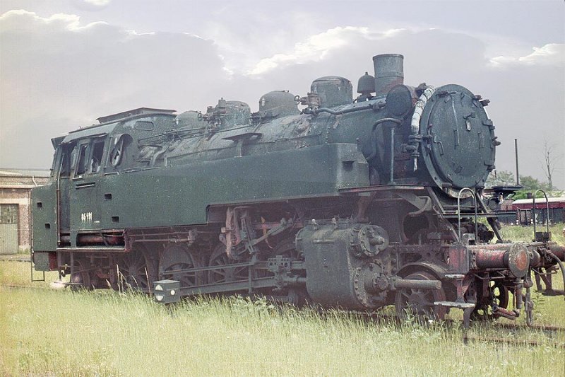 86 491 (Bw-Wuppertal Vohwinkel)kurz vor dem verschrotten, im ehemaligen AW