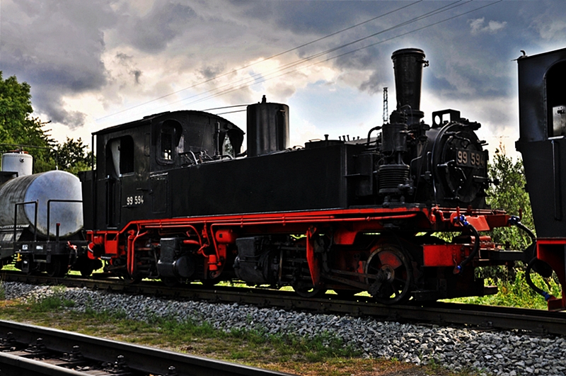 99 594 parked in the station Putbus, 16.07.09 (automatically translated,