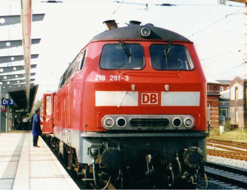 BR218 in Rostock Hbf