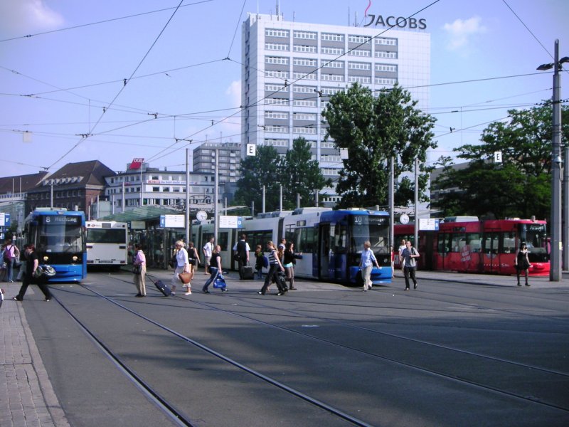 Der Bremer Stra�enbahnbahnhof am 8.6.2007  