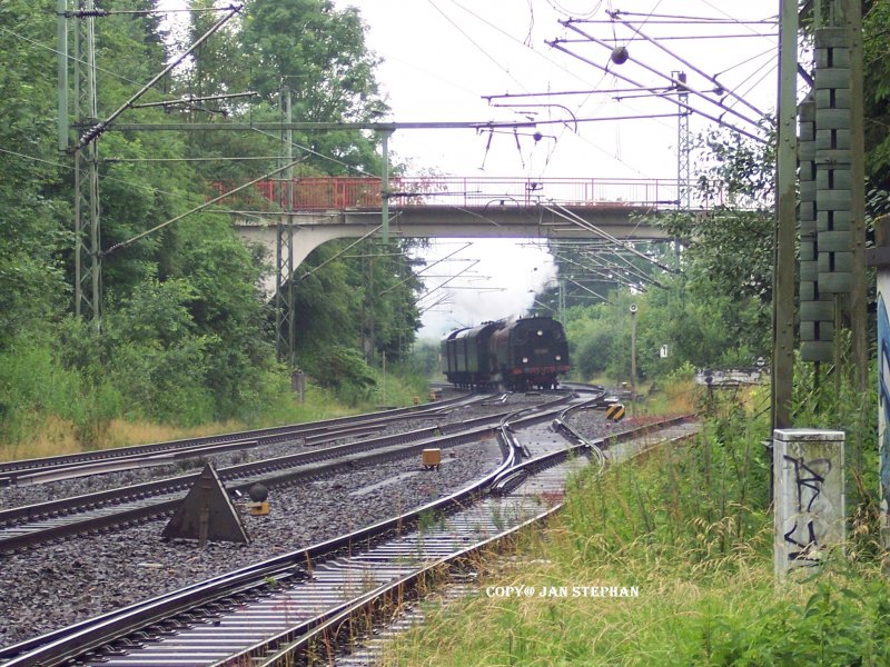 Meimersdorfer Br�cke, 23.06.07 mit Sonderzug  