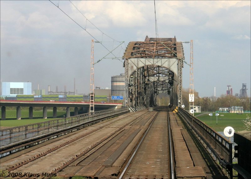 Festgehaltene Eindr�cke w�hrend der Ruhrgebietssonderfahrt am 12.04.2008 der HEG: Blick