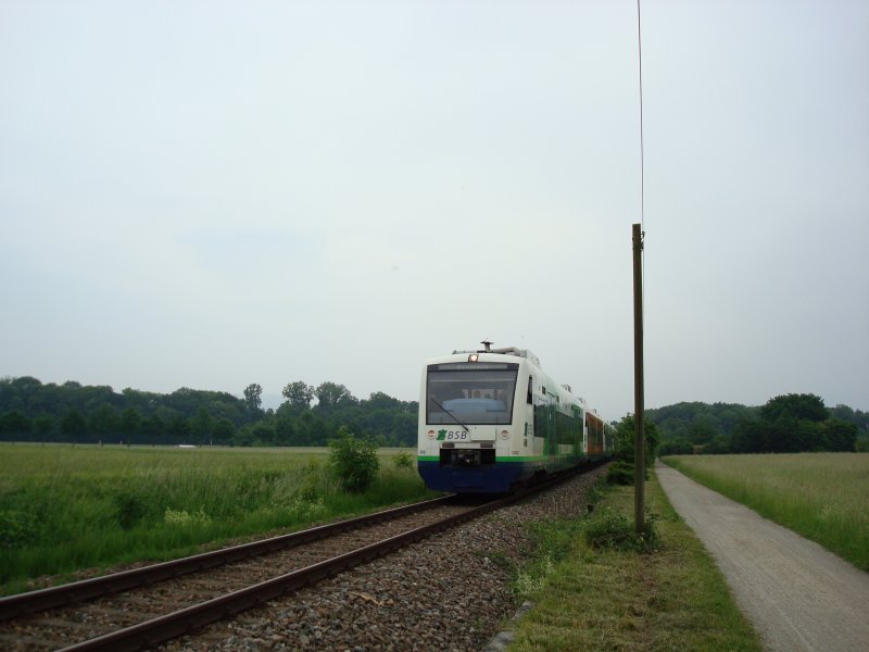 Breisgau S-Bahn between Freiburg and Breisach in 30Min.-stroke, 2008 (automatically