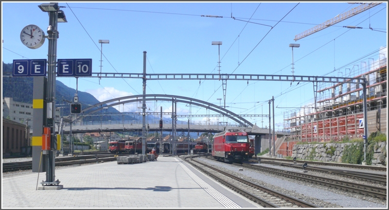 Common RhB / SBB Perron 9 / 10 in Chur.