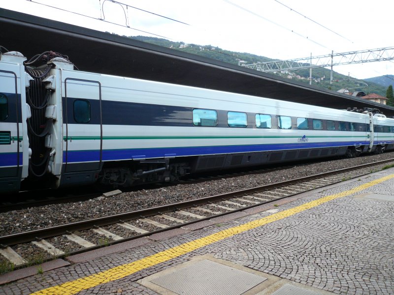 Cisalpino Wagen am 9.8.2007 in Stresa 