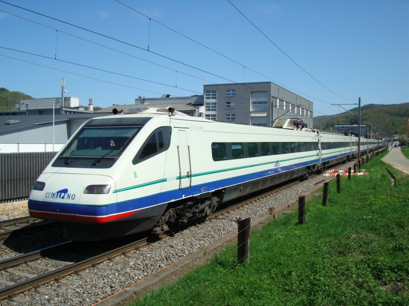 ETR 470 on 26/04/2008 at Lausen. (automatically translated, Powered by