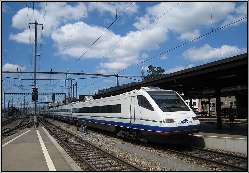 On 23/07/2008 this Cisalpino ETR 470-unit set held in the