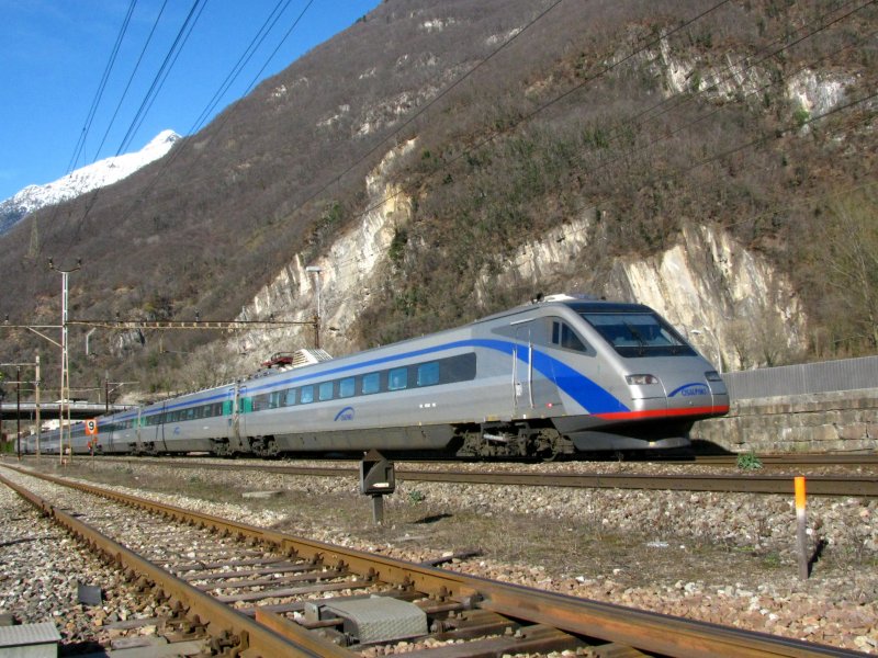 ETR 470 1 on 03/13/2009 at Castione (automatically translated, Powered