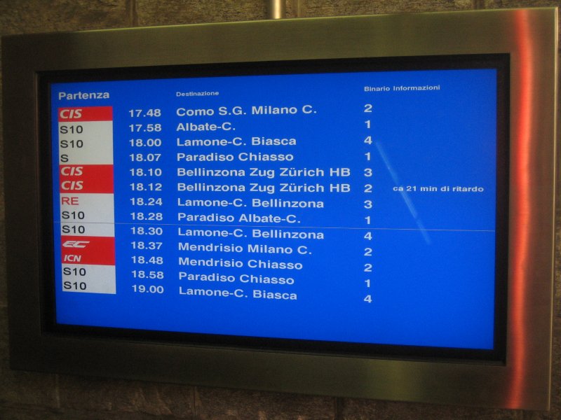Lugano, 17.6.09. Um 18.10 fuhr mein CIS-Entlastungszug, gef�hrt mit einem