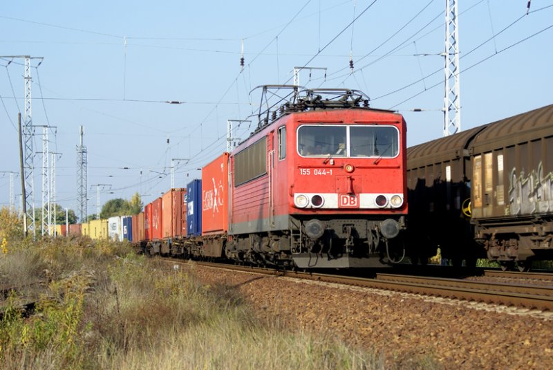 155 044-1 in der Berliner Wuhlheide 11.10.2008 