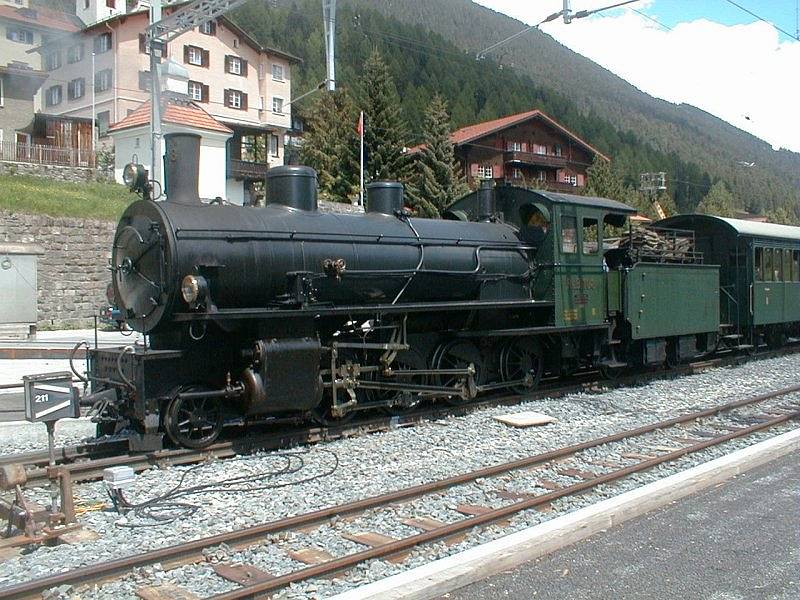 RhB Lok G4/5 No.108 am 14.05.00 in Disentis/GR Schweiz