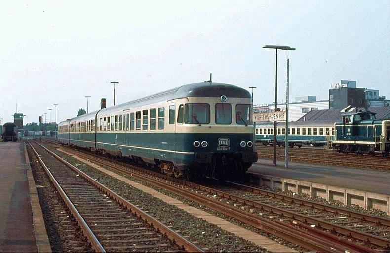 Das Bild zeigt den Vorserien 624 503.
Wilhelmshafen 1982