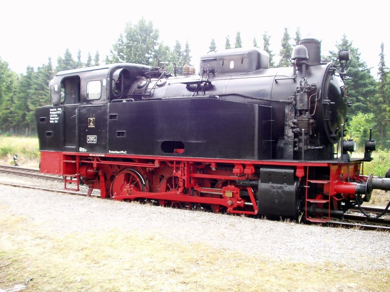 Steam Locomotive 2-Harpstedt Delmenhorst railway enthusiasts in July 2008 in