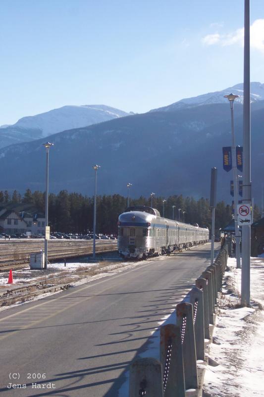 Der Canadian in Jasper, wo er fr die letzte Etappe runter nach Vancouver fertiggemacht wird.