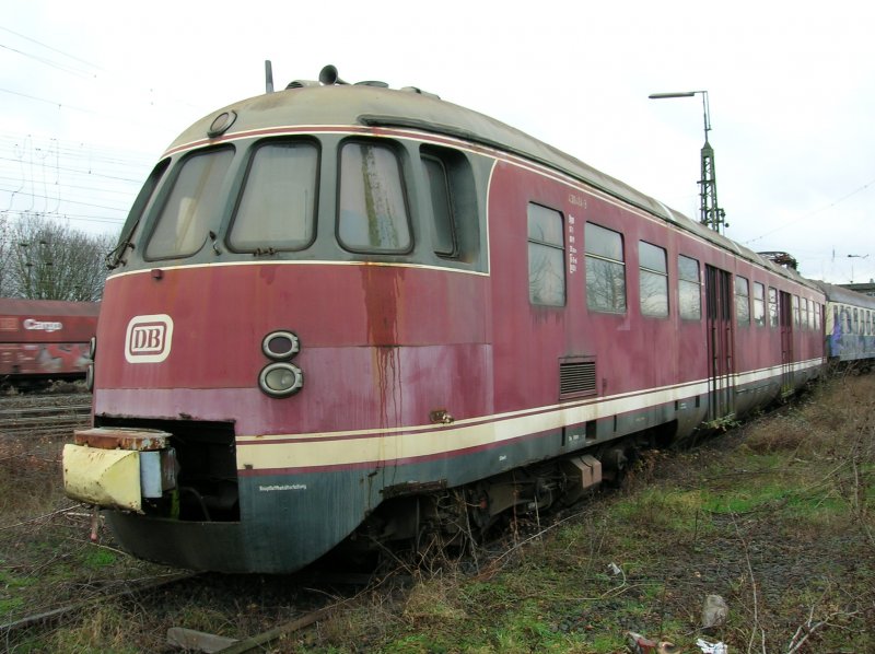 Der erhalten gebliebene Triebkopf der Lezten ET30. Der Rest des Fahrzeuges wurde Ende 2006 verschrottet.