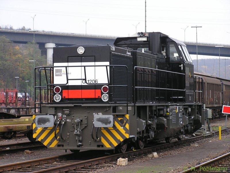 Die nagelneue G 1206 „Francis“ der MRCE am 05.11.2008 in Saarbrcken