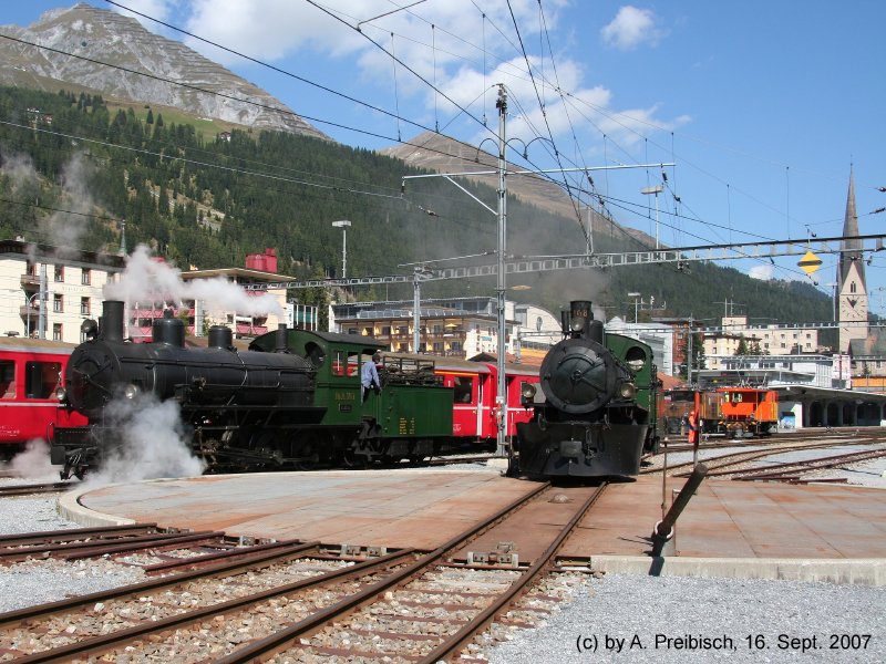 G 4/5 107 Albula und G 4/5 108 Engiadina kurz