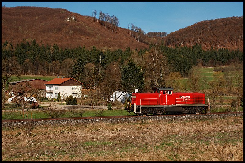 Diese 294er wurde am 09.April 2009 bei der Einfahrt Oberkochen abgelichtet. Ziel war Aalen.