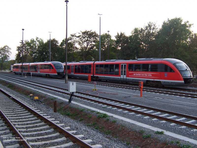 Diese beiden VT642 standen am 07.10.06, im Gera Hbf in der Abstellanlage. 