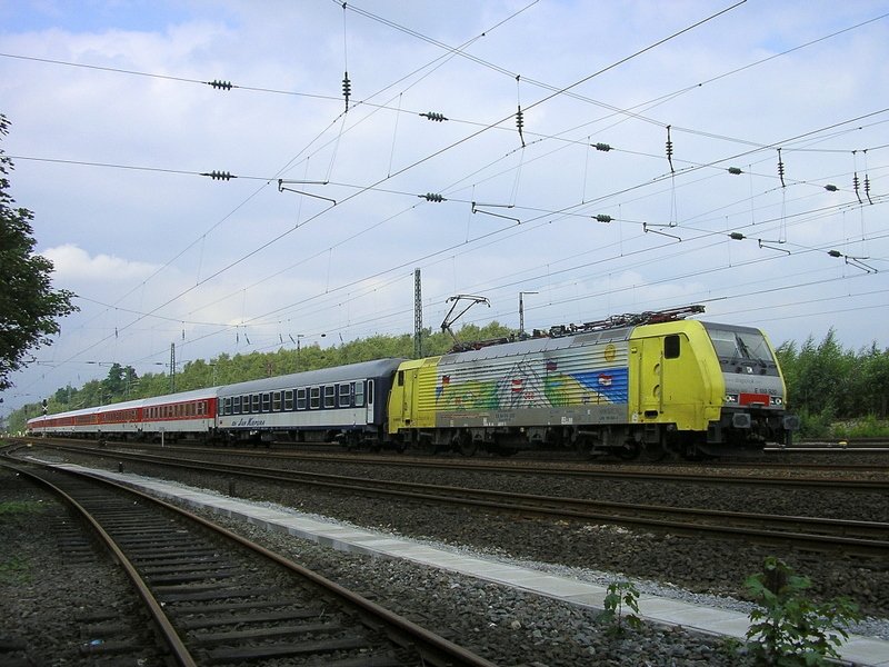 Dispo 189 920 mit AZ von Villach nach Dortmund Hbf.(01.08.2008)