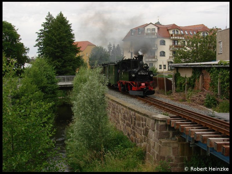 99 1542-2 vor Oschatz S�d nach Glossen am 14.06.2009 