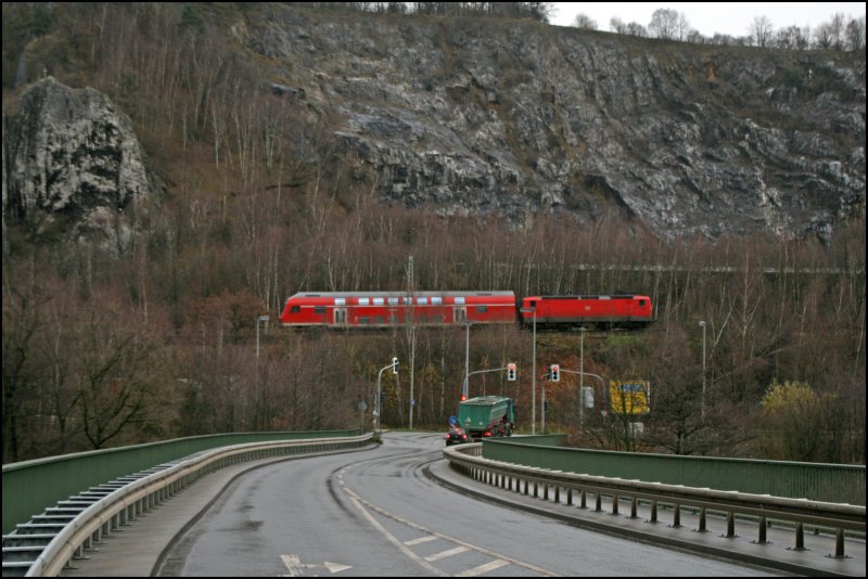 RB56 (RB 39634) DER ISERLOHNER auf Talfahrt. Hier bei Letmathe