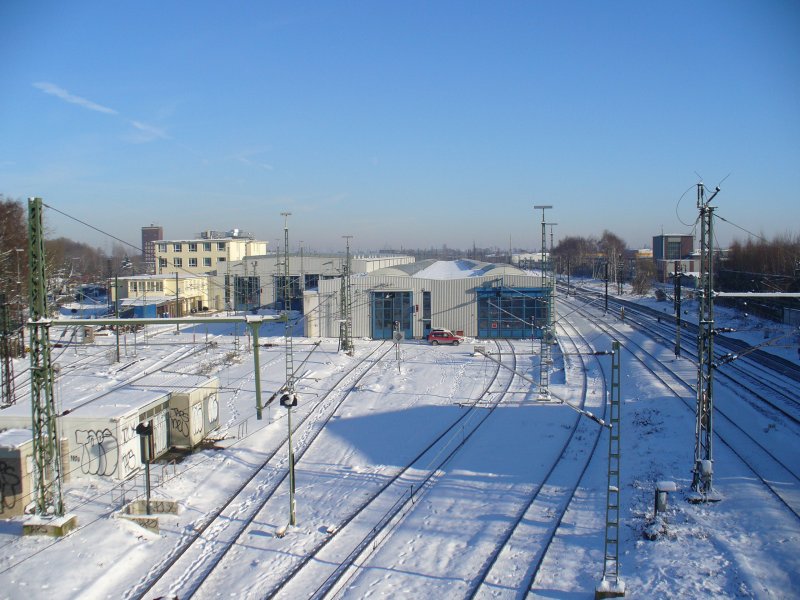 View of the operating station of Dortmund, here the ICE