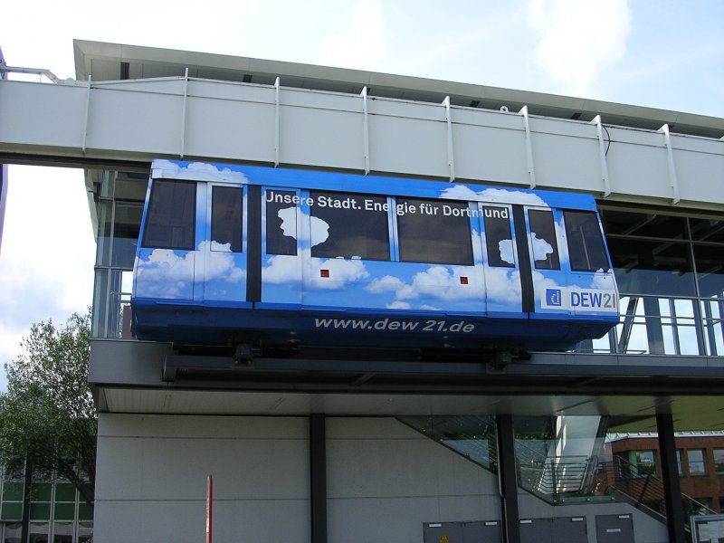 Sunday rest for the H-Bahn at the breakpoint technology center