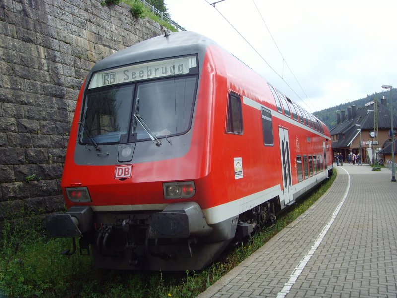 Dosto Steuerwagen der RB 31581 von Seebrugg nach Freiburg Hbf. 03.08.07 