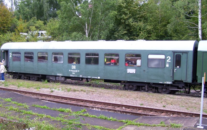 DR 50 50 28-14 702-1 im Bahnhof Freyburg (Unstrut). Er ist beim Eisenbahnmuseum  Bayerischer Bahnhof zu Leipzig e.V.  im Einsatz; 08.09.2007
