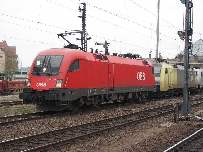 1116 234-4 und weitere E-Loks der ITL stehen am Neust�dter