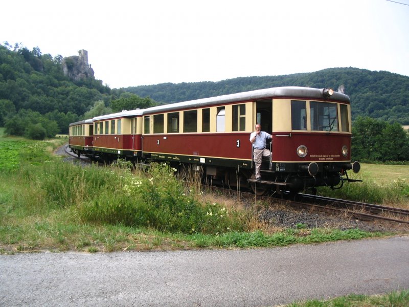 Der VT 135 der DFS bei einer Probefahrt f�r den