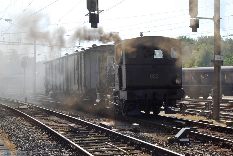 Smoke on the 843rd During the 150th anniversary of Waldshut-Turgi