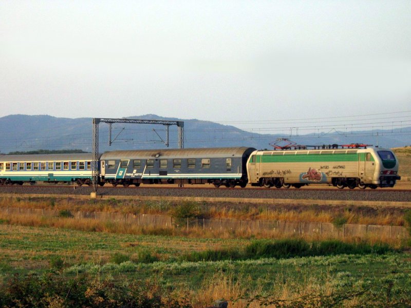as it sits there and waits for the Treno Notte,