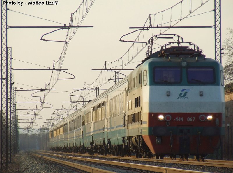 Hauling IC 539-540 Donatello from Turin to Florence 